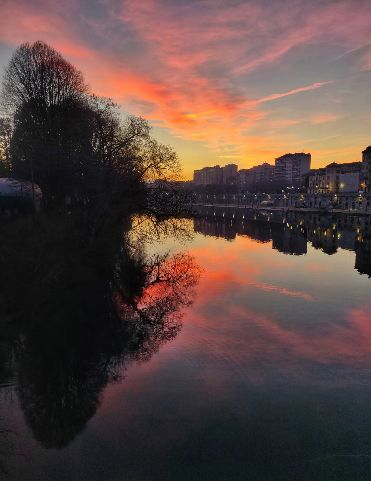 Tramonto dal Ponte Vittorio Emanuele I