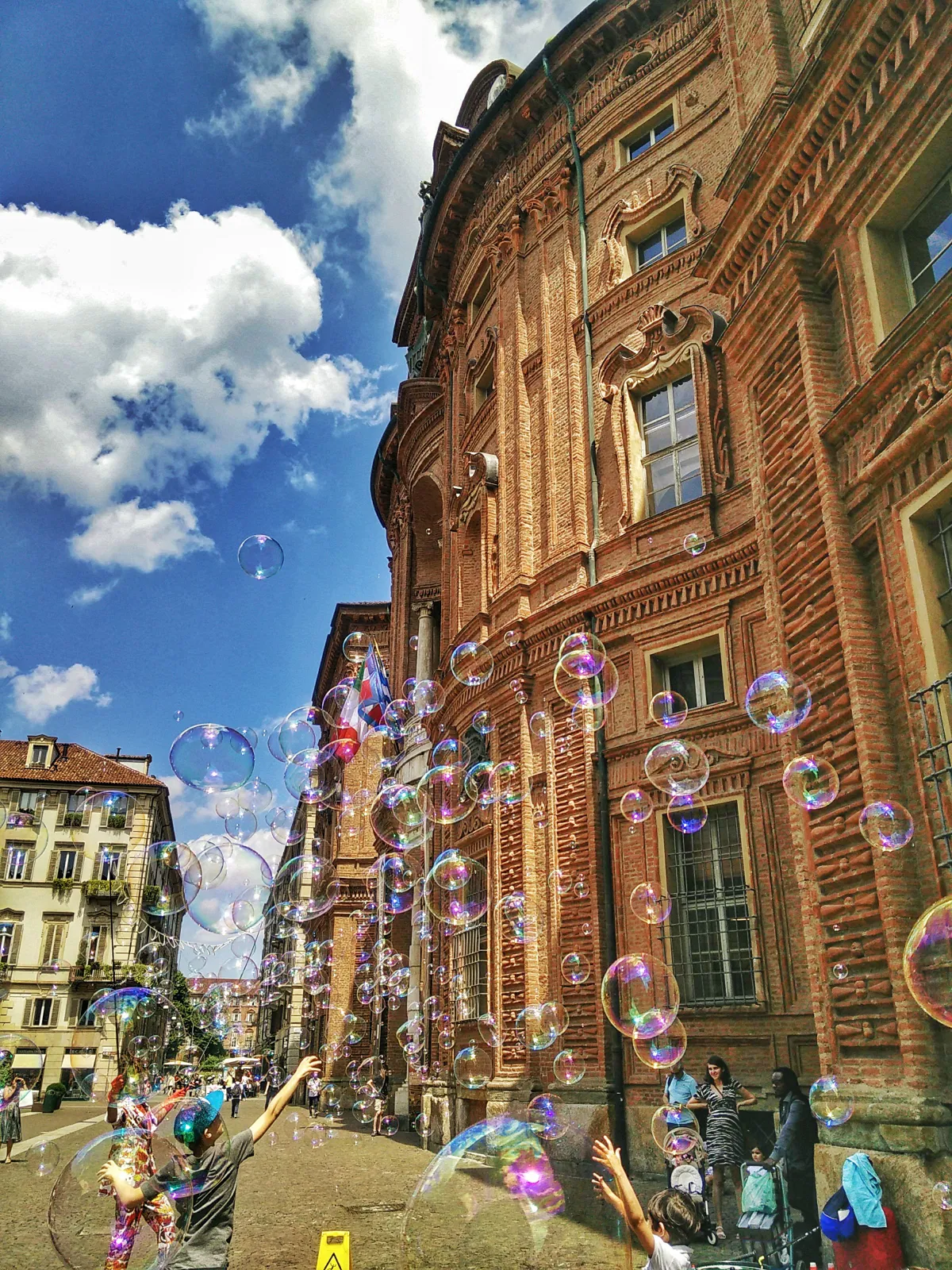 La facciata curva di Palazzo Carignano