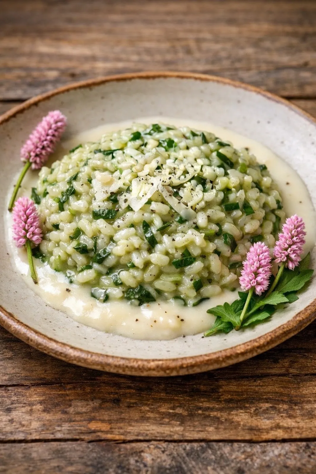 Il risotto di bistorta e Castelmagno Dop