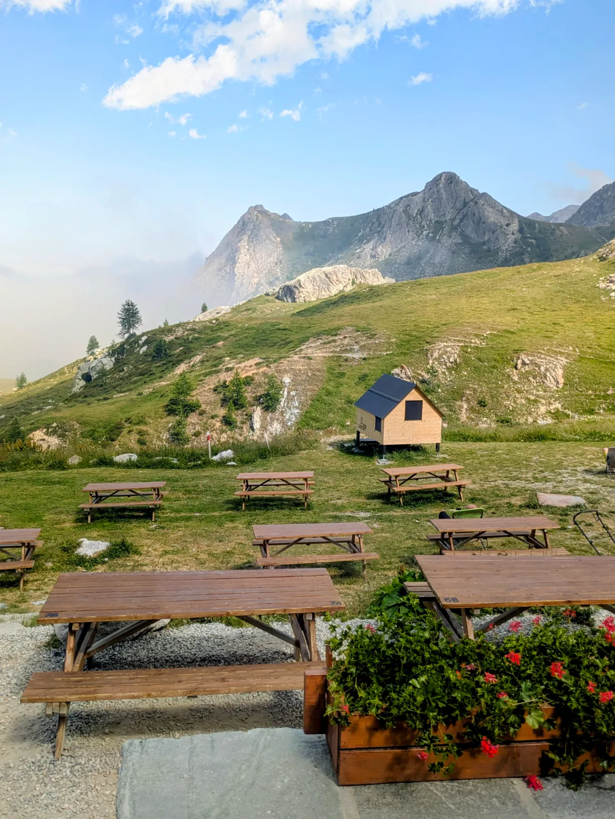 La meravigliosa vista dal Rifugio Fauniera
