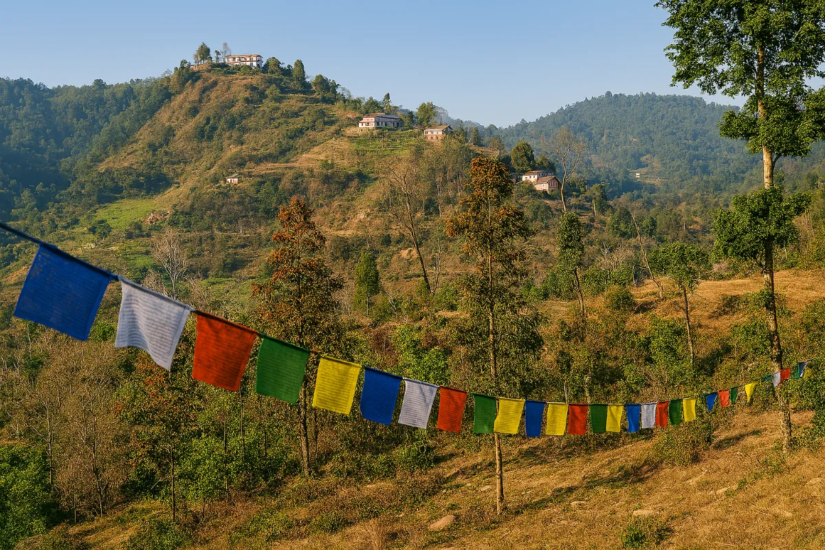 Colline terrazzate in Nepal