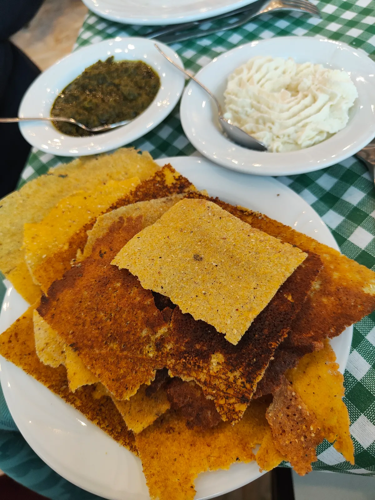 Le miasse con salsa di aglio orsino del Ristorante Albergo Bar Centro